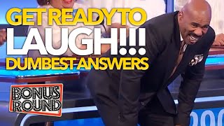 DUMBEST amp FUNNIEST ANSWERS EVER ON FAMILY FEUD With Steve Harvey Gino Dacampo amp Gerry Dee [upl. by Eradis978]