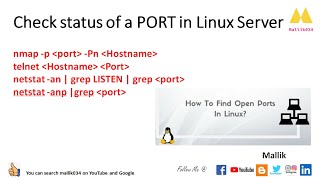 Oracle DBA Basics 01  Verify Port is opened or Listening in Linux Server nmap telnet netstat [upl. by Nosnaj]