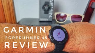 Garmin Forerunner 45 budget watch review [upl. by Llerdnek]