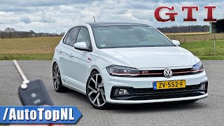 VW Polo GTI 20 TSI REVIEW on AUTOBAHN by AutoTopNL [upl. by Kelton28]