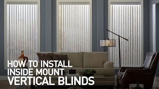 How to Install Inside Mount Vertical Blinds [upl. by Hsemar1]