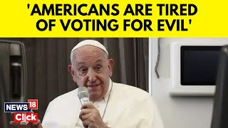 US Elections  Voters In The Upcoming President Polls In The US Speak Out After Popes Advice N18G [upl. by Oiceladni]