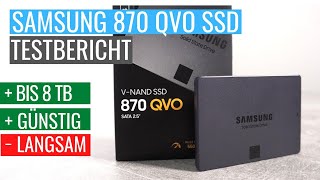 Samsung 870 QVO SSD TESTBERICHT  REVIEW  BENCHMARKS  PREISE [upl. by Brittani]