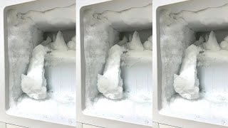 ASMR FREEZER FROST SCRAPING [upl. by Minnie]