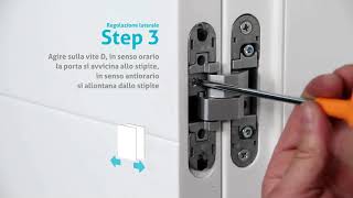 Istruzione di montaggio cerniere Anselmi  Manigliedesigncom [upl. by Binny]