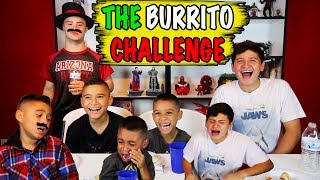 BURRITO CHALLENGE 12 INGREDIENTS  SO HOT THEY CRY [upl. by Eamon451]