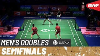 YONEX All England Open 2023  AlfianArdianto INA 1 vs HeZhou CHN  SF [upl. by Ortensia481]