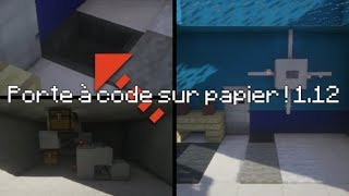 Comment faire une porte à code sur papier Minecraft [upl. by Etnovert]