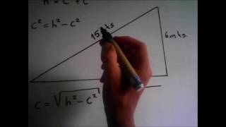 Como hallar la hipotenusa y los catetos Pitagoras [upl. by Esidnac]