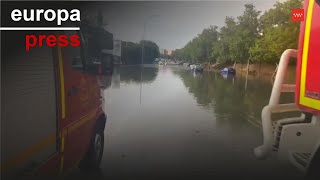 Bomberos de la Comunidad de Madrid intervienen en 140 avisos por las lluvias [upl. by Vivyanne105]