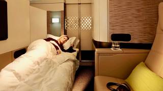 Etihad Airways A380 First Class Apartment  Abu Dhabi to London brilliant flight [upl. by Yong]