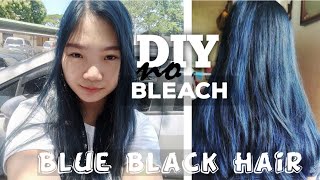 I DYED MY HAIR BLUE  6500 NO Bleach [upl. by Hafirahs736]