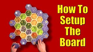 Game Rules  Settlers Of Catan  How To Setup The Board HD [upl. by Mindi964]