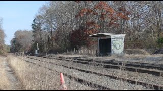 Abandoned LIRR Station Calverton Station History  Showcase [upl. by Kuth664]