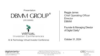 Digital Brand Media amp Marketing Group Inc Pink DBMM Virtual Investor Conferences [upl. by Cocks]