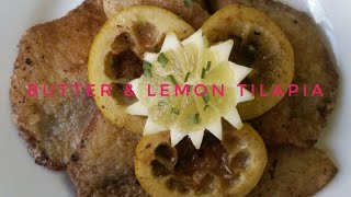 HOW TO COOK BUTTER LEMON TILAPIA [upl. by Ynnavoig]