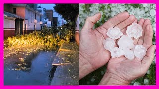 😱 SE ESTA CAYENDO EL CIELO En Jilotepec Estado de México Granizada Y Árbol Cierran Feria Y Reforma [upl. by Brittain]