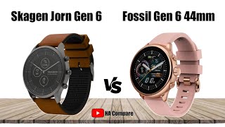 Skagen Jorn Gen 6 Hybrid vs Fossil Gen 6 44mm  HA Compare [upl. by Curry]