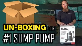 Flotec Sump Pump Unbox  Crawl Space or Basement Waterproofing  Best Sump Pump to Use [upl. by Weiss515]