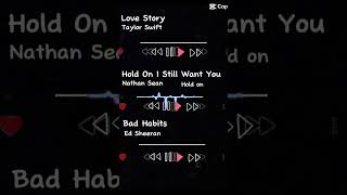 Love story x hold on i still want u x bad habits [upl. by Onailime]