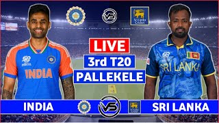 India vs Sri Lanka 3rd T20 Live  IND vs SL 3rd T20 Live Scores amp Commentary [upl. by Ayanad307]