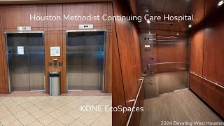 August 2024 Update KONE EcoSpace Traction Elevators  Houston Methodist Medical Plaza 2  Katy TX [upl. by Felicia]