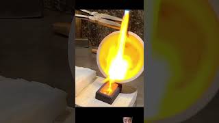 The process of Making gold bar llshortvideo goldenring jewellery gold goldbars [upl. by Rellek]