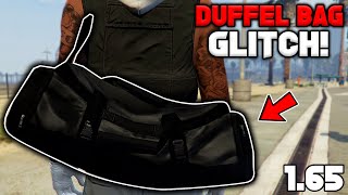 Easiest Method On How To Get The Jet Black Duffel Bag In Gta 5 Online 165 [upl. by Erle]