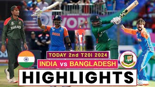 India vs Bangladesh 2nd T20 Highlights 2024  India vs Bangladesh Highlights 2024  Sanju Samson [upl. by Atinnor]