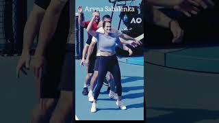 Sabalenka dance Full Enjoy in practice session tennis olympicsport athletics sports swiatek [upl. by Ised]