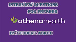 Athena Health Technology Interview Questions and Answers for fresher and Experience [upl. by Bertold597]