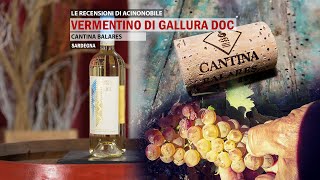 Vermentino di Gallura  Cantina Balares  Jeda [upl. by Mendelson]