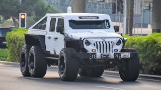 Supercars in Dubai 2022  7  6x6 Apocalypse Hellfire Keyvany Hermes G Brabus S800 Pista Spider [upl. by Whitver]