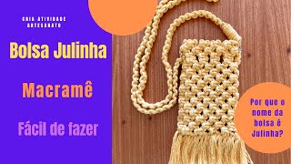 Bolsa Julinha macrame [upl. by Adekan]