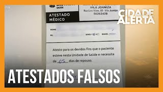 Exclusivo esquema de venda de atestados médicos falsos ocorre à luz do dia [upl. by Noitsirhc]