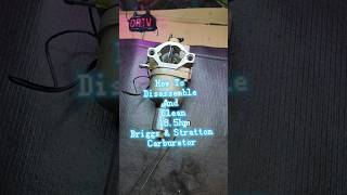 How To Disassemble And Clean A Briggs amp Stratton 185hp Carburetor ☕️ [upl. by Lesab]