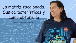 Matrices 🔢 Matriz escalonada sus características y como obtenerla fácilmente y sin complicaciones😏 [upl. by Nidroj]