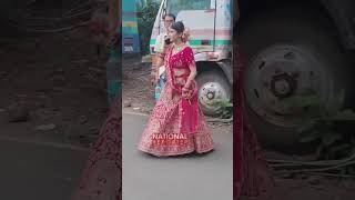 Yeh Rishta Kya Kehlata Hai Serial Actress Pranali Rathod Looks Beautiful in Red Dress [upl. by Philine]