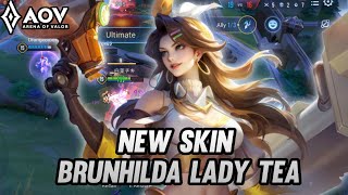 NEW SKIN BRUNHILDA LADY TEA GAMEPLAY  ARENA OF VALOR [upl. by Bois]