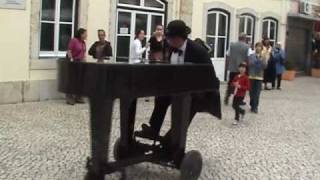 Piano on Wheels in the streets of Cascais Portugal [upl. by Newg]