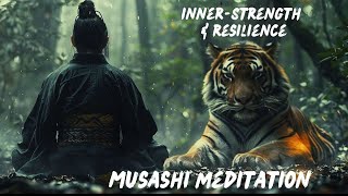 samurai meditation ambient music amp forest rain [upl. by Anerbas934]