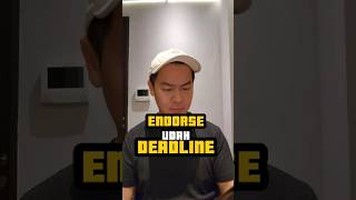 ENDORSE udah DEADLINE [upl. by Findlay]