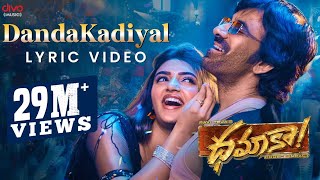 DandaKadiyal  Lyric Video  Dhamaka  Ravi Teja  Sreeleela  Thrinadha Rao  Bheems Ceciroleo [upl. by Isiah]