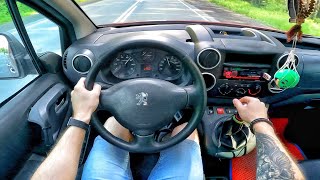 2009 Peugeot Partner Tepee 16 MT  POV TEST DRIVE [upl. by Llevart]