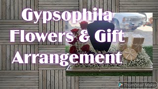 Gypsophila Flowers amp Gift Arrangement DIY [upl. by Tareyn866]