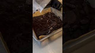 Oreo Brownie Mix 🍫🍪 baking oreo brownie [upl. by Lowson]