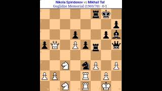 Mikhail Tal vs Nikola spiridonov Tal Chess game Tal amazing secrfice the pieces [upl. by Hgielyak429]