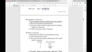 Kinetics  2 Rate amp Concentration [upl. by Cormac]