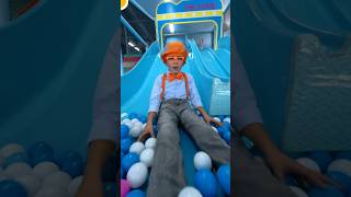 Kid Blippi Learns Colors at the Indoor Playground blippi shorts [upl. by Nahtanaoj]