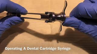 Dental Local Anaesthesia Cartridge Syringe  Method of loading [upl. by Marylynne]